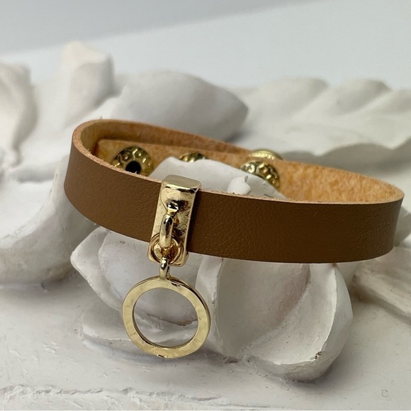 Faux Leather Stackable Strap Bracelet - Picture 7 of 9